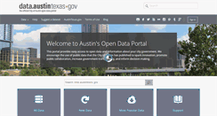 Desktop Screenshot of data.austintexas.gov