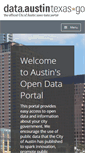 Mobile Screenshot of data.austintexas.gov
