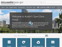 Tablet Screenshot of data.austintexas.gov