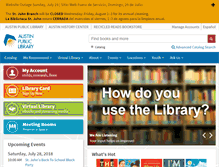 Tablet Screenshot of library.austintexas.gov